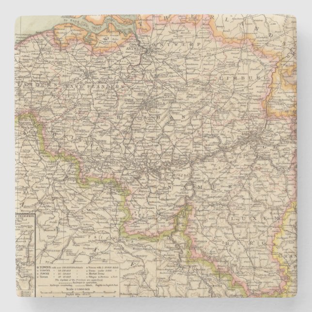 Belgien, Luxemburg Steinuntersetzer (Vorderseite)