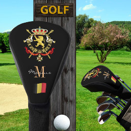 Belgien: Mit Monogramm Golf Clubs mit Flaggen Golf Headcover