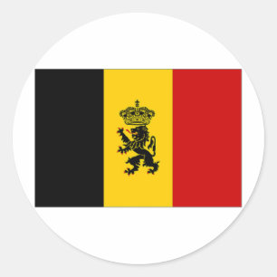 Belgien: Name der Regierung Runder Aufkleber