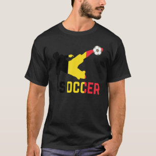 Belgien National Soccer Football Belgium Flag Foot T-Shirt