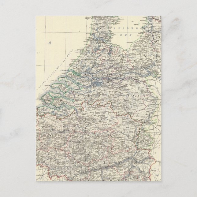 Belgien, Niederlande Postkarte (Vorderseite)