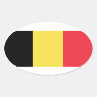 Belgien* Oval Flag nach Euro-Art