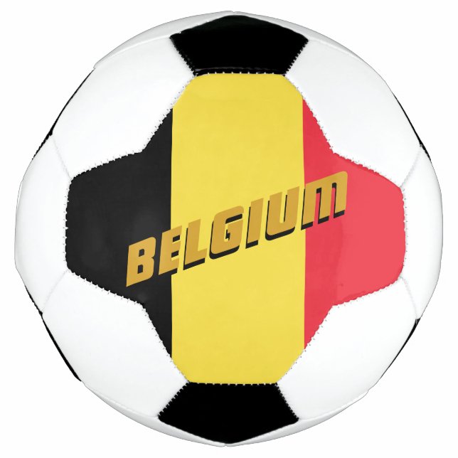 Belgien Patriotische Fußball und belgische Flagge (Vorderseite)