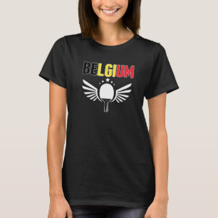 Belgien Ping Pong belgische Tischtennis-Mannschaf T-Shirt