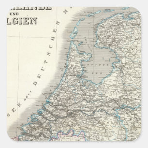 Belgien Quadratischer Aufkleber