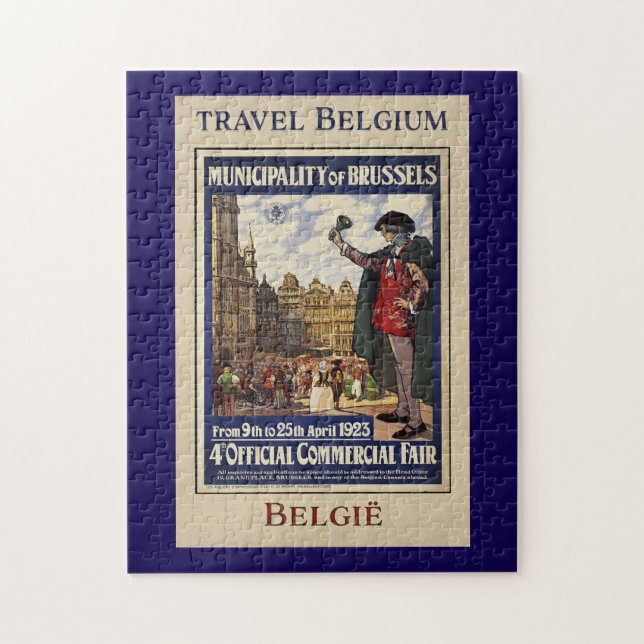 Belgien Reiseplakat (1923) (Vertikal)