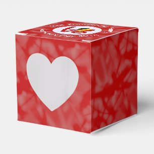 Belgien Rot LOVE Flag Personalisiert  Geschenkschachtel