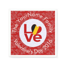 Belgien - Rote LIEBE - Personalisiert