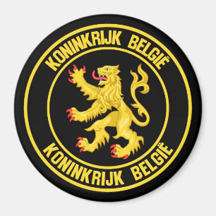 Belgien RundEmblem Magnet