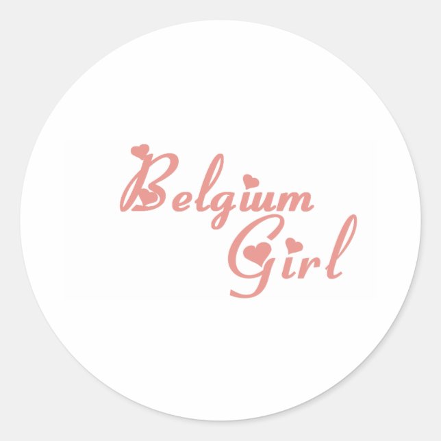 Belgien Runder Aufkleber (Vorderseite)