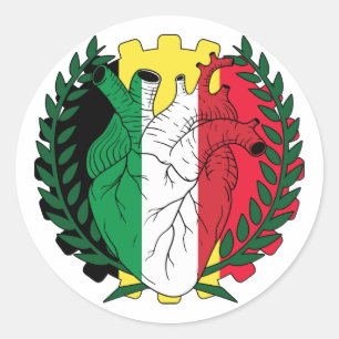 Belgien Saint Josephs Day Italia Runder Aufkleber
