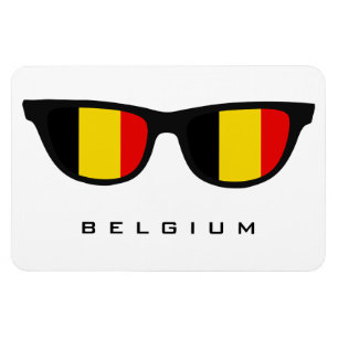 Belgien schattiert kundenspezifischen Text u. Magnet