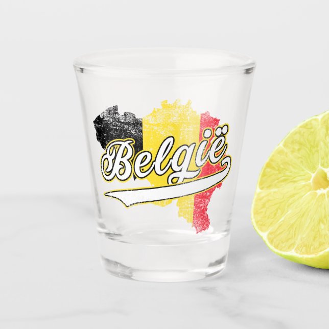 Belgien Schnapsglas (Vorderseite)