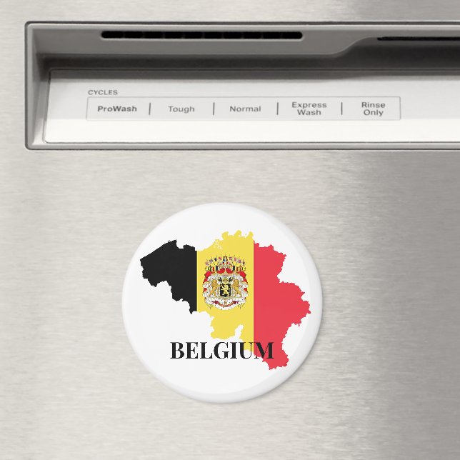 Belgien-Silhouette, Flagge, Magnet (In Situ (Geschirrspüler))