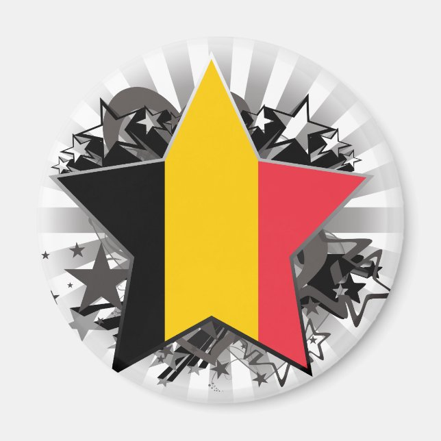 Belgien Star Magnet (Vorne)