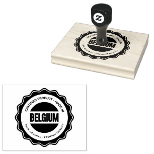 BELGIEN Text Holzegriff Keine Farbe Dauerhafte Tin Gummistempel