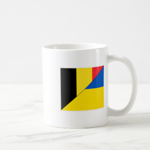Belgien Ukraine Flagge Belgische Ukrainische Natio Kaffeetasse