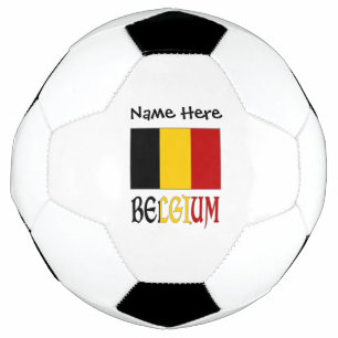 Belgien und belgische Flagge personalisiert Fußball