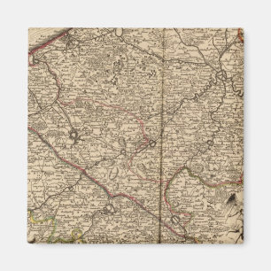 Belgien und Frankreich Magnet