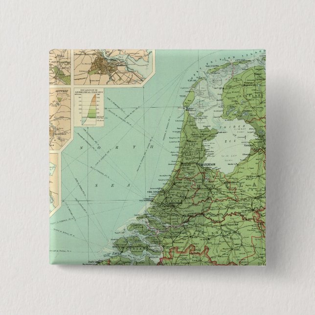 Belgien und Holland Button (Vorderseite)