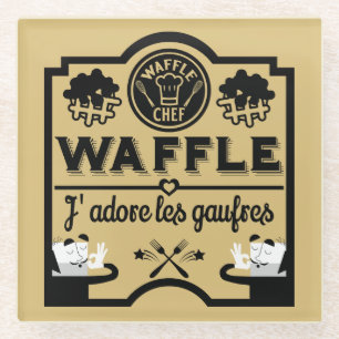 Belgien Waffeln Glasuntersetzer