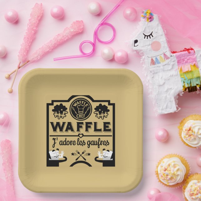 Belgien Waffeln Pappteller (Party)
