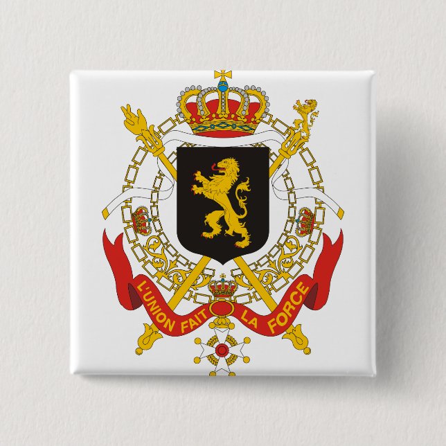 Belgien-Wappen Detail Button (Vorderseite)