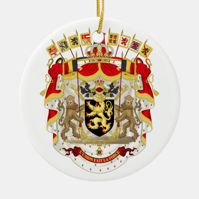 Belgien - Wappen Keramikornament (Vorne)