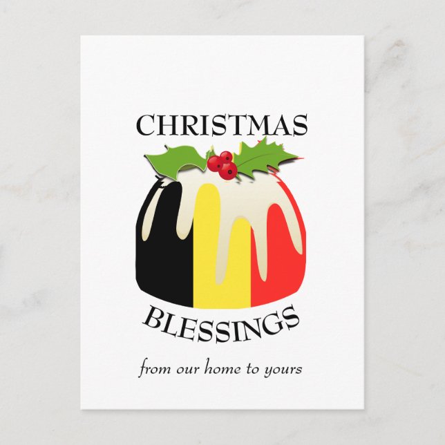 BELGIEN Weihnachten Postkarte (Vorderseite)