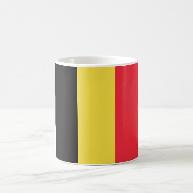 Belgien - Weltflagge Kaffeetasse (Mittel)