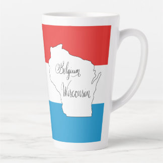 Belgien, WI (passendes Journal verfügbar) Latte-Mu Milchtasse
