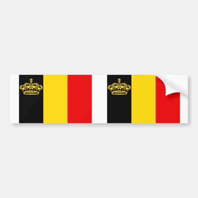 Belgien-Yacht-Fahne, Belgien Autoaufkleber (Vorne)