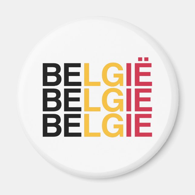 BELGIENFahne Magnet (Vorne)