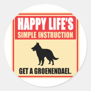 Belgier Groenendael Runder Aufkleber
