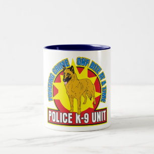 Belgier K9 Malinois Biss Zweifarbige Tasse
