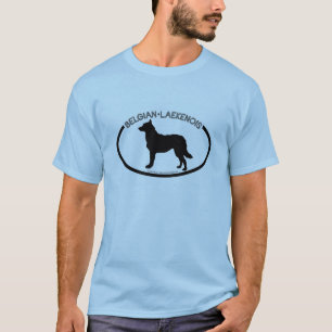 Belgier Laekenois Silhouette-Schwarz-T - Shirt