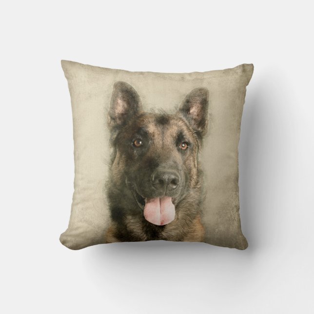 Belgier Malinois - belgischer Schäfer - Maligator Kissen (Vorderseite)