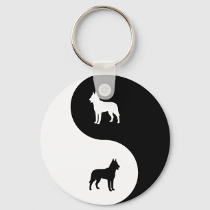 Belgier Malinois Yin Yang Schlüsselanhänger