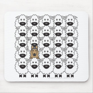Belgier Tervuren in den Schafen Mousepad
