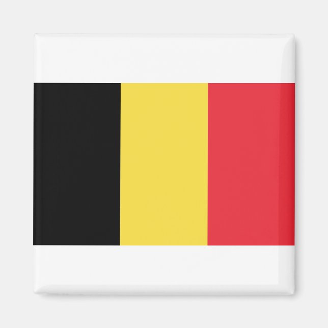 Belgique - België - Belgien Flag Magnet (Vorne)