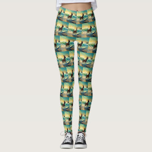 Belgisch Malinoi Beach Surfmalerei Leggings