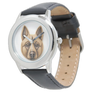 Belgisch Malinoi Dog 3D Inspiriert Armbanduhr