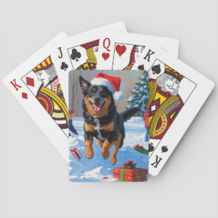Belgisch Malinoi Weihnachtsfest Schneeszene Spielkarten