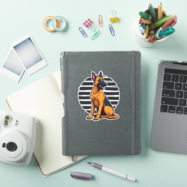 Belgisch Malinois (2) Aufkleber (iPad Hülle)