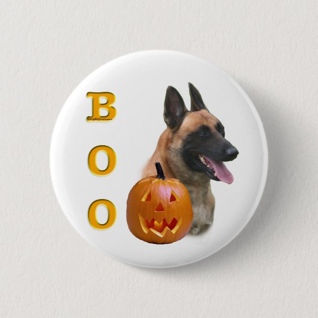 Belgisch Malinois Boo Button (Vorderseite)