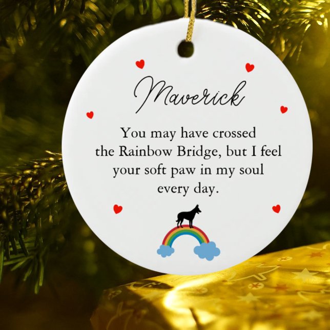 Belgisch Malinois Dog Custom Memorial Keramik Ornament (Von Creator hochgeladen)