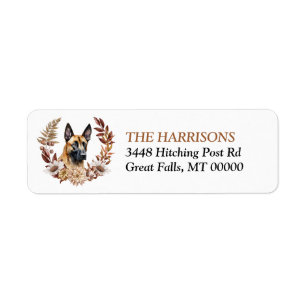 Belgisch Malinois Dog Herbstkranz