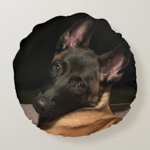 Belgisch Malinois Dog Rundes Kissen