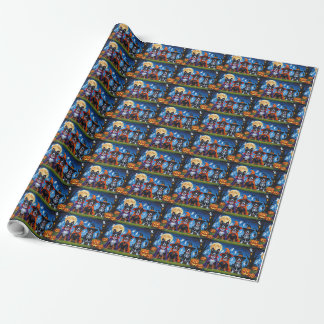 Belgisch Malinois Dogs Pumpkin Halloween Funny Geschenkpapier