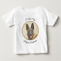 Belgisch Malinois Malerei - Niedliche Original Hun